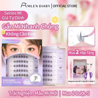  Mi tự dính MLEN DIARY siêu bền mi tự nhiên không cộm dễ gắn cho người mới tập | BLINK BEAUTY 