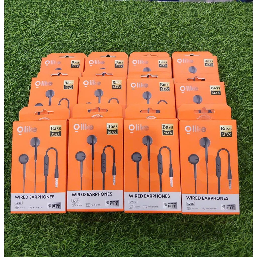 Tai nghe nhét tai có dây Olike có mic, chân tròn.