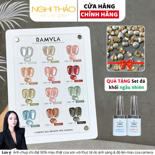  Set sơn gel mắt mèo thạch anh RAMYLA 12 màu NGHI THẢO 