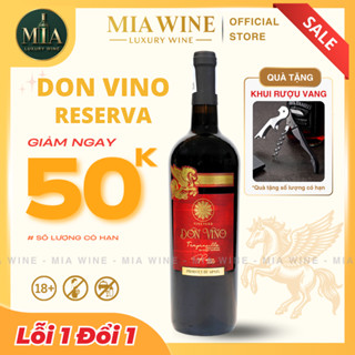 [Chính hãng] - Rượu Vang Đỏ Tây Ban Nha Don Vino Reserva Tempranillo - 750ml (14%) Mia Wine