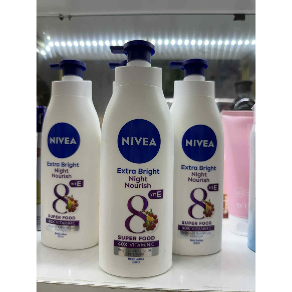Dưỡng Thể Nivea Extra Bright Đêm Tím Chứa Vitamin C dưỡng trắng sáng da