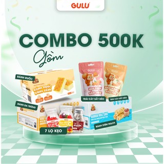  Combo 500K - 3 Hộp Bánh Dinh Dưỡng & 7 Lọ Kẹo & 2 Gói Trái Cây Sấy Dẻo 