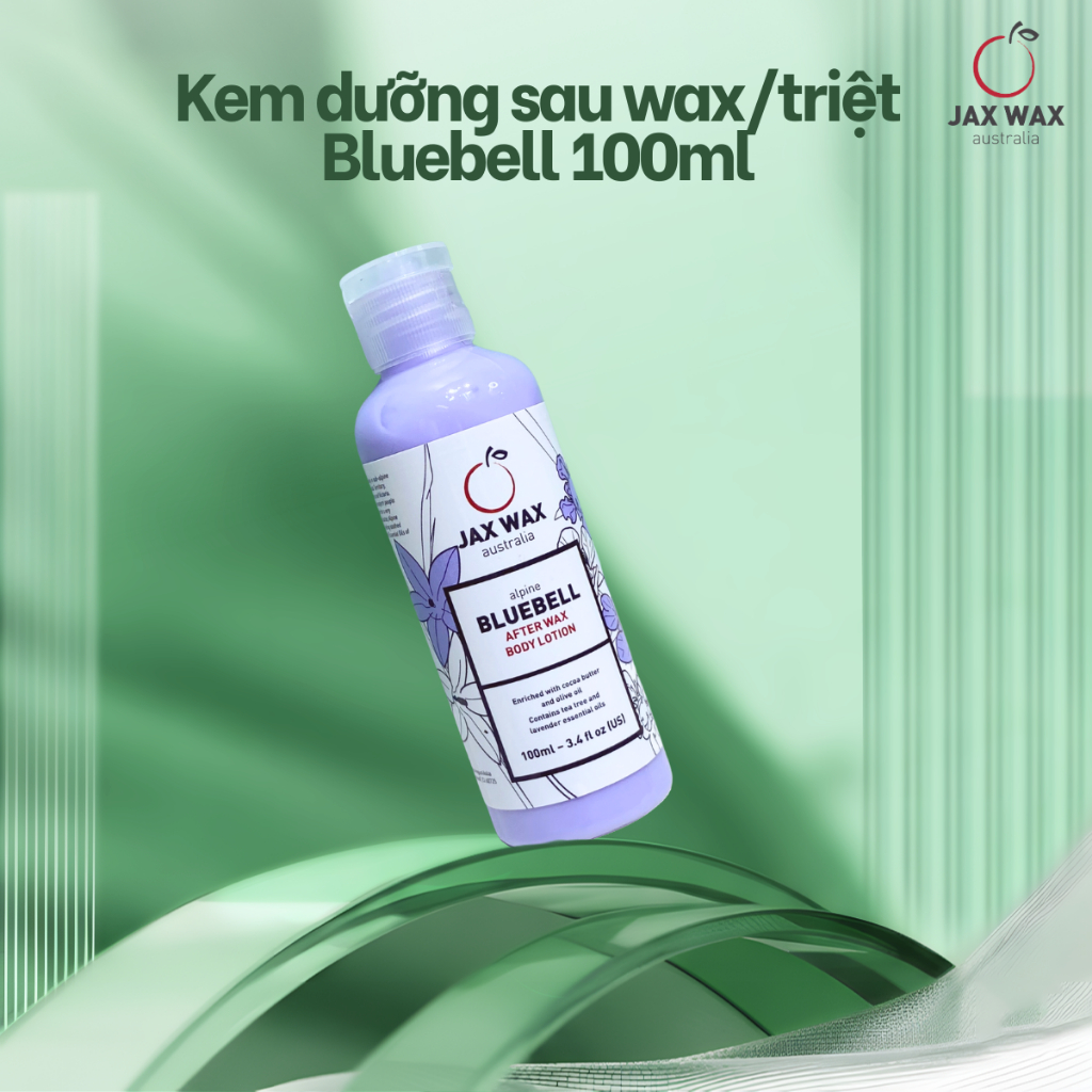 Kem dưỡng chuyên biệt sau wax lông Jax Wax Australia Bluebell