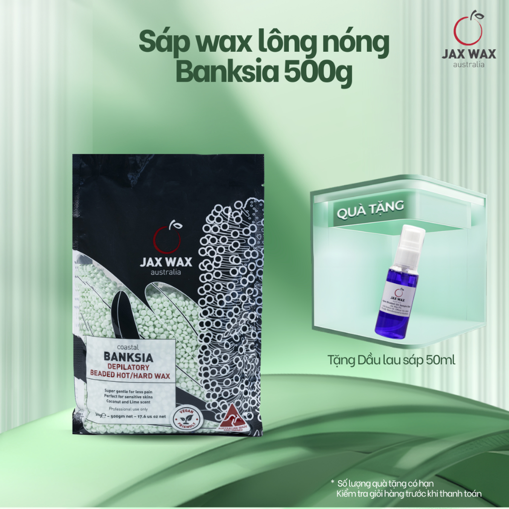 Sáp wax lông Jax Wax Australia Banksia dạng hạt cho da siêu nhạy cảm