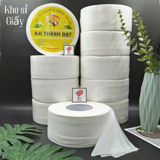 Combo 10 cuộn giấy vệ sinh công nghiệp 500g cao cấp 3 lớp KH Thành Đạt - Giấy cuộn loại 1