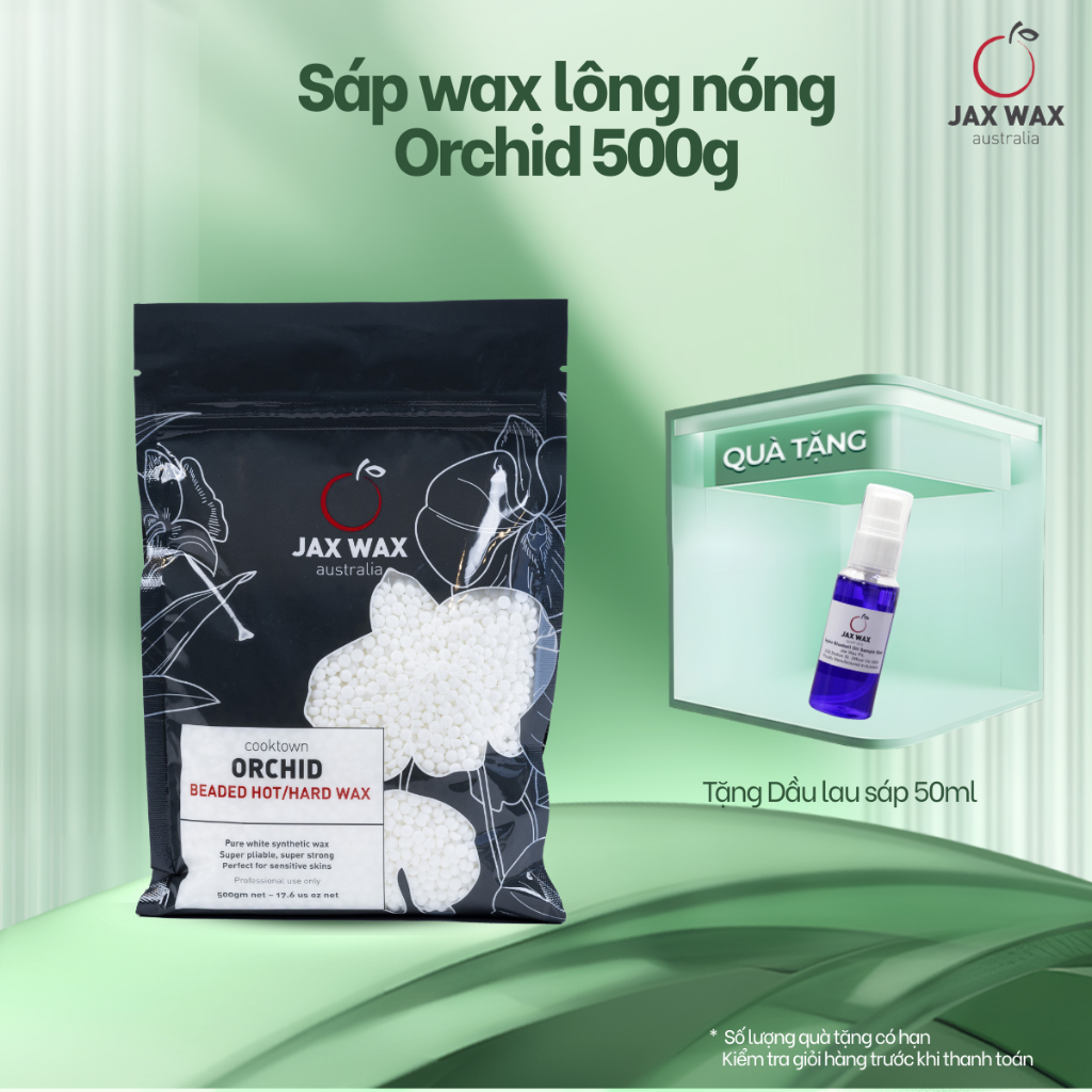 Sáp wax lông Jax Wax Australia Orchid dạng hạt 500G