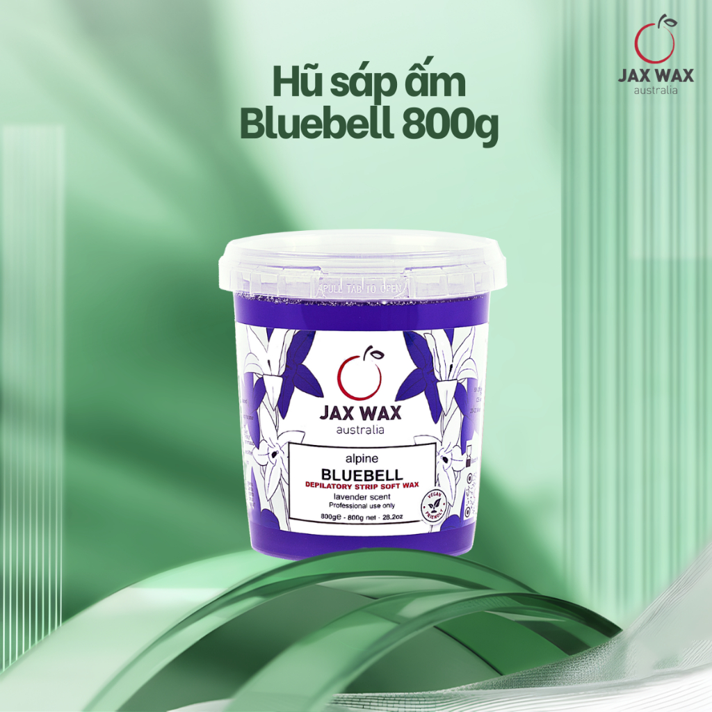 Hũ sáp wax lông Jax Wax Australia Bluebell 800g