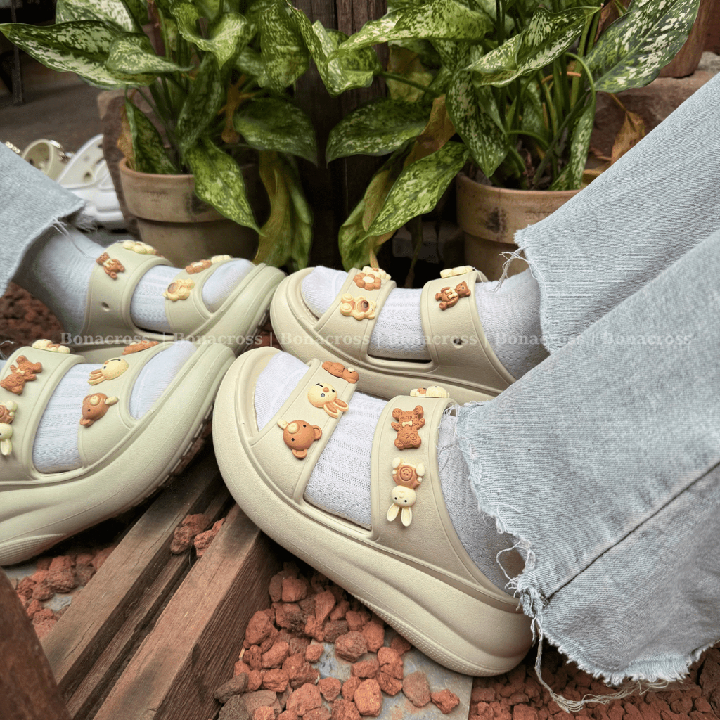 (Có Video) Cross Đế Cao 7CM- Dép Sandal Đế Cao Nữ êm nhẹ