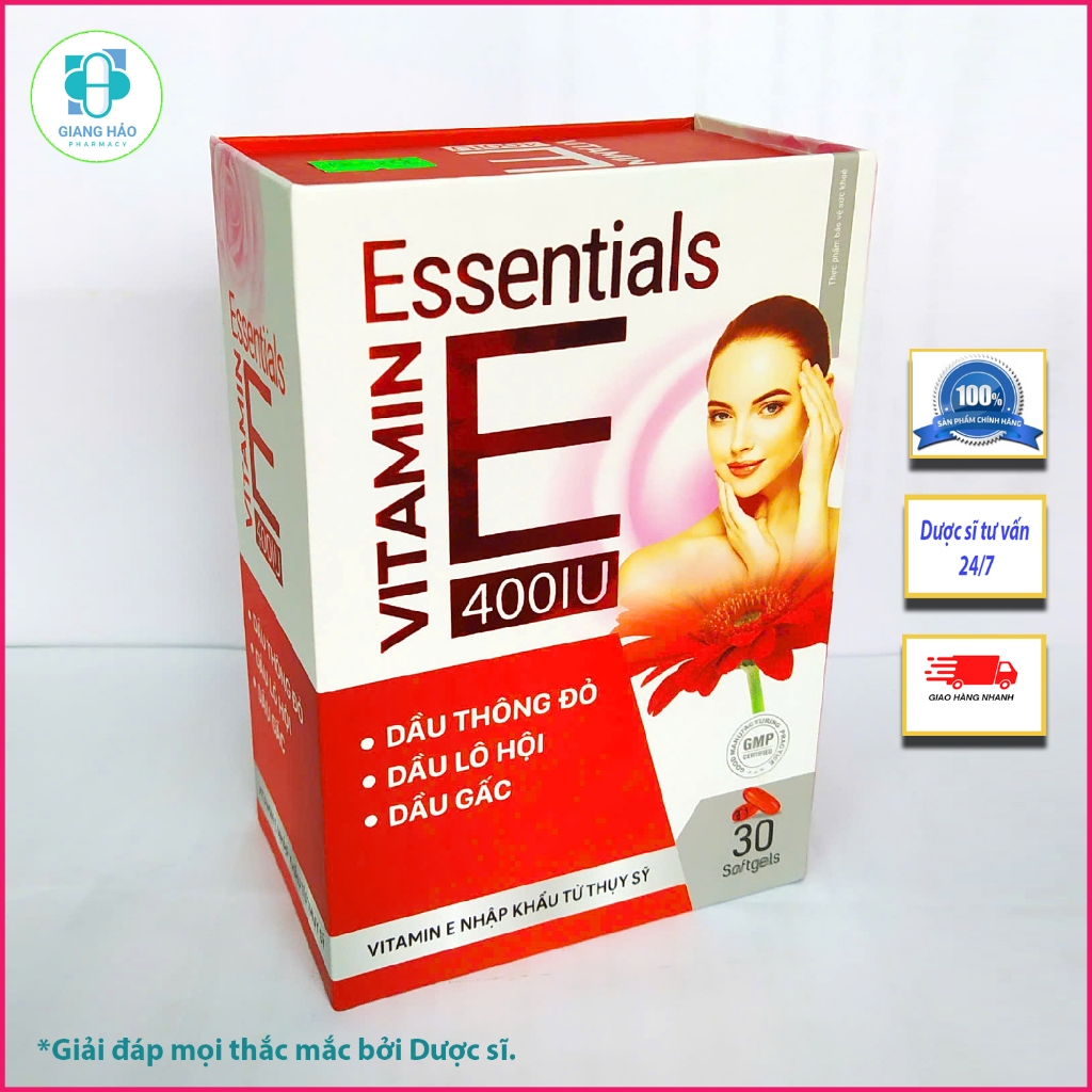 Vitamin E 400IU Dược Hồng Liên Hộp 30 viên