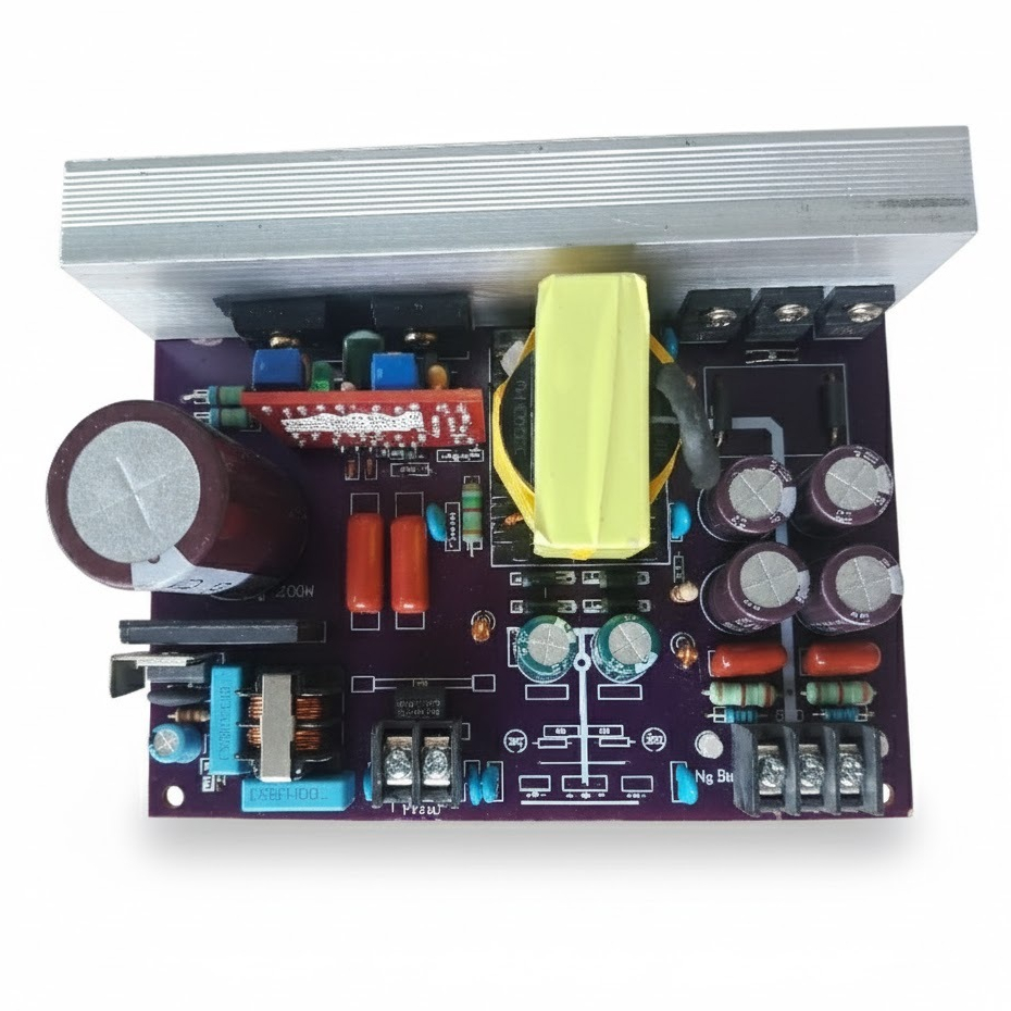 Nguồn xung thay thế biến áp amply, vào 220v ra 55+ 0 55- 1200W