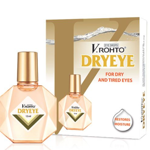 Dung dịch nhỏ mắt, nước mắt nhân tạo V.Rohto Dryeye chai 13ml