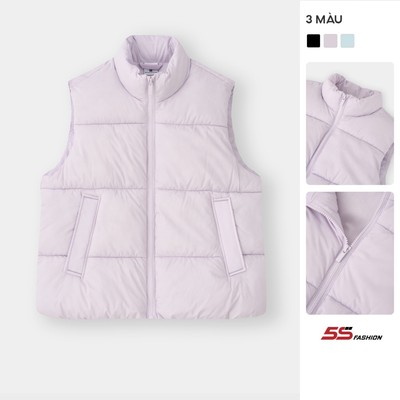 Áo Phao Gile Cho Bé Trai Bé Gái 5S FASHION Lót Nỉ Cực Ấm Phom Regular Thoải Mái K0APH25011-K0APH25111