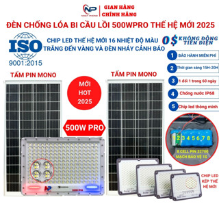  Đèn Năng Lượng Mặt Trời,Đèn Led Chống Lóa Cao Cấp 2025 SHOP NHẬT PHONG 100W,200W,300W,500w Vỏ Nhôm,IP67 BH 2 Năm 