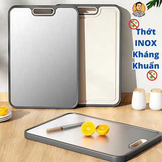  Thớt Kháng Khuẩn 2 Mặt Inox 304 Và Lúa Mạch Cao Cấp Thớt Đa Năng Chống Trượt Trượt Chống Gì Bền Bỉ An Toàn 