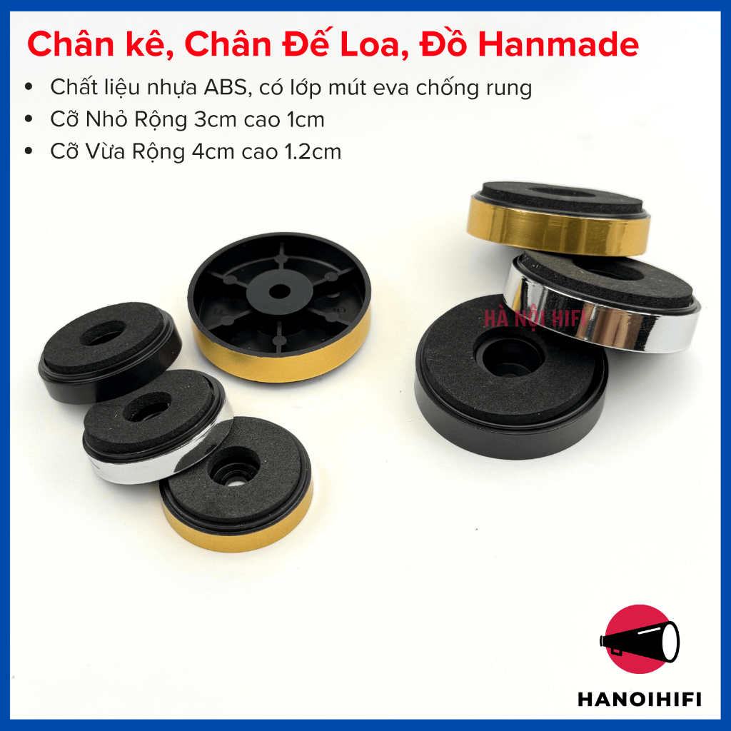 Chân đế mạ vàng cao cấp cho loa, đế bàn, đế tủ, đế đồ gỗ, đồ diy cao cấp giá rẻ