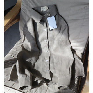  La Mer Linen - Áo sơ mi nữ nhiều màu vải linen tưng premium tay dài form dáng Hàn Quốc 