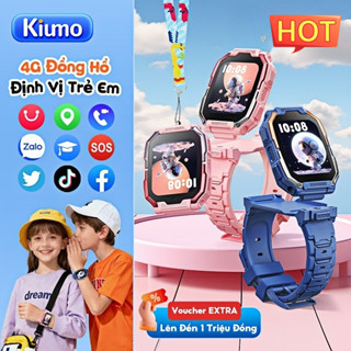  Kiumo【Tiếng Việt Đồng Hồ Thông Minh Trẻ Em 4G LTE GPS LBS Chống Nước Màn Hình Cảm Ứng IPS HD Camera Kép 