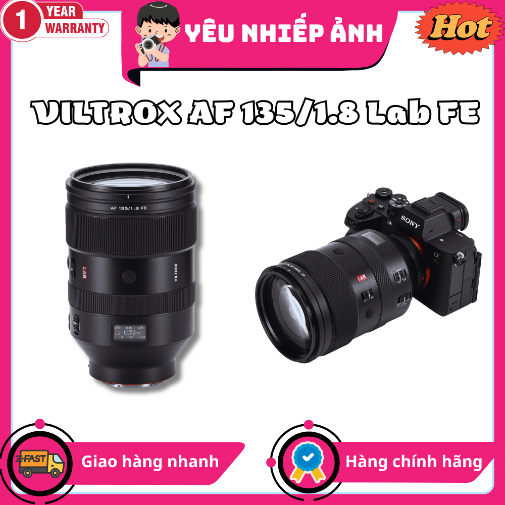 Ống kính Viltrox AF 135mm F1.8 LAB Full-Frame Lens for Sony E-Mount