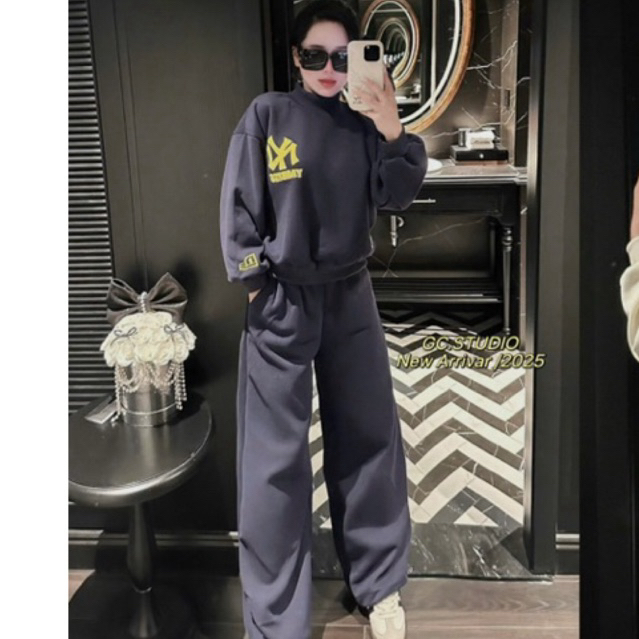 🆕 (NEW ARRIVAL 2025) Set nỉ NY cực xinh – năng động, ấm áp 💖