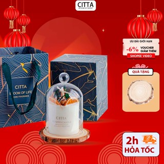  Set Quà Tặng Noel Kèm Túi Nến CITTA Thơm Handmade ART OF THE FOREST Hoa  Khô Trang Trí Tự Nhiên 