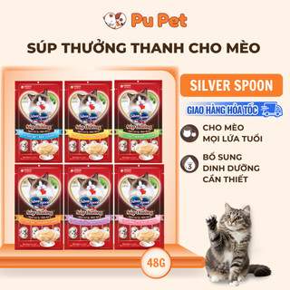 Súp Thưởng SILVER SPOON Cho Mèo thượng hạng (Túi 4 gói*14g)