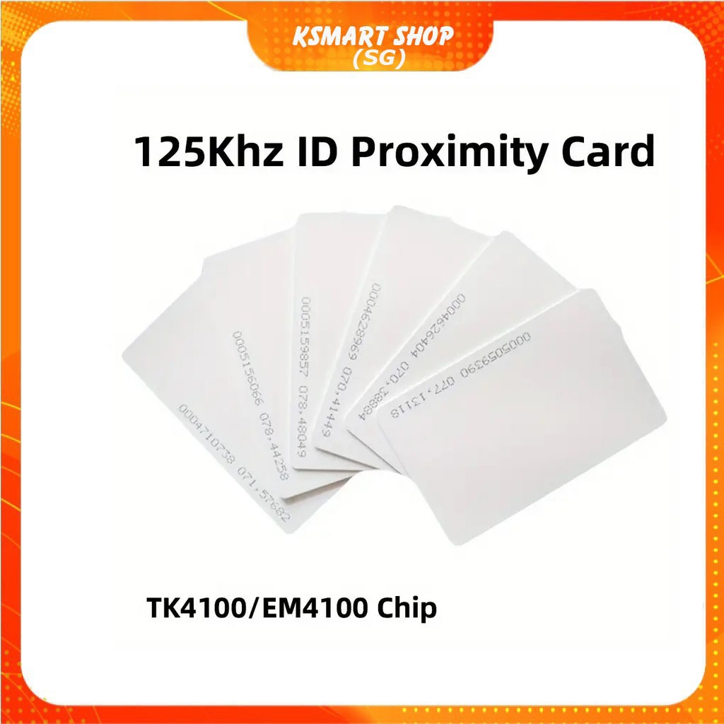 5 Thẻ từ dạng Card tần số 125Khz dành cho máy chấm công, khóa cửa