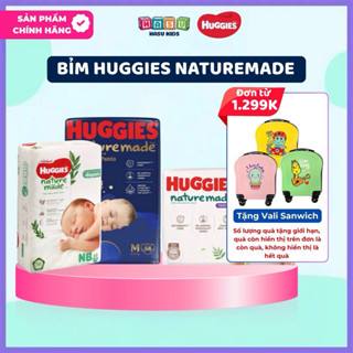   Kèm Quà  Tã  Bỉm Dán  Quần Huggies Platinum Nature Made Đêm Ngày NB60 S82 M64 L54 XL44 XXL26 