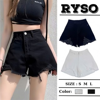  Quần Đùi Nữ Cào Rách Kaki Lưng Cao Trơn,Quần Short Bò Tua Rua Tôn Dáng Cá Tính Dễ Phối Đồ RYSO 