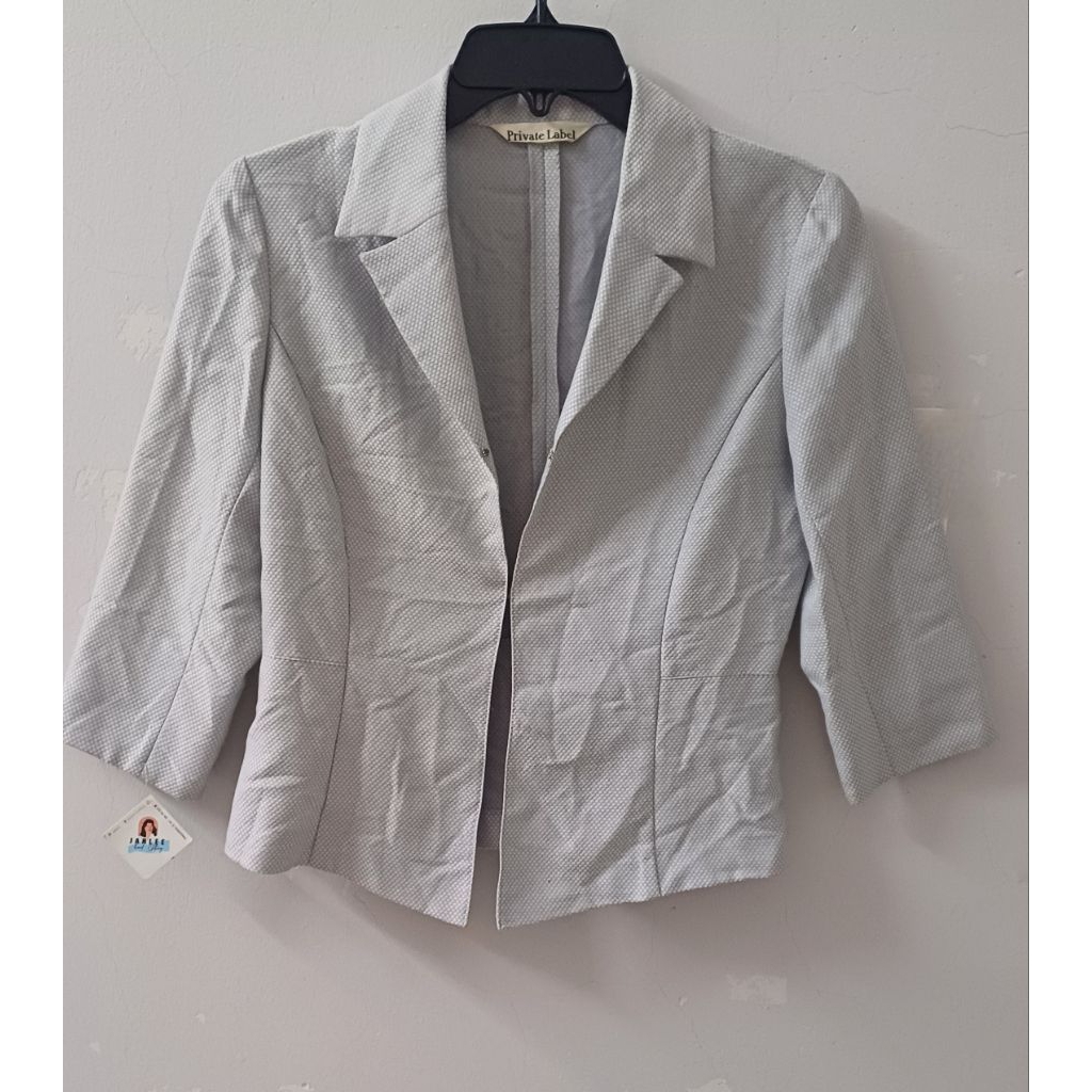 [2hand nhật hàn] Áo blazer nữ 1 lớp màu be – size M – Còn tag – Thanh lịch dễ phốiMix cùng quần tây,