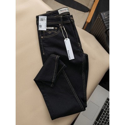 Quần jean dài Bravery chất liệu cotton thun co giãn form ống đứng - năng động - thoải mái - V2