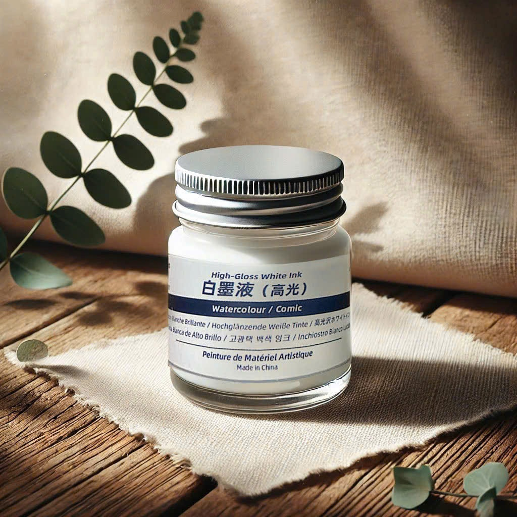 Màu Nước, Màu Nước Trắng watercolor comic high gloss white ink