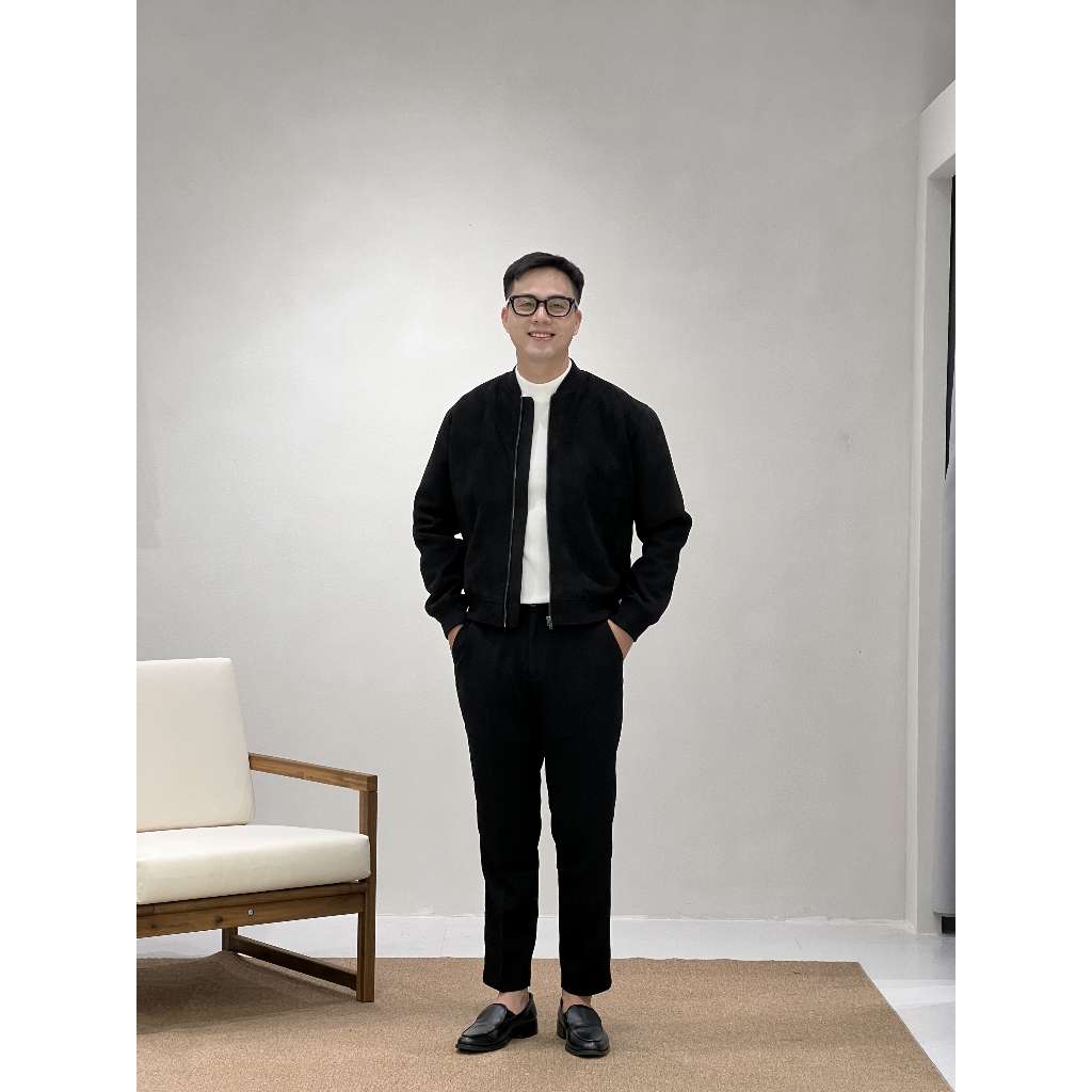 Áo khoác Da lộn nam BADASS cao cấp,  Khóa kéo Trơn ADLOL610 | BigBuy360 - bigbuy360.vn