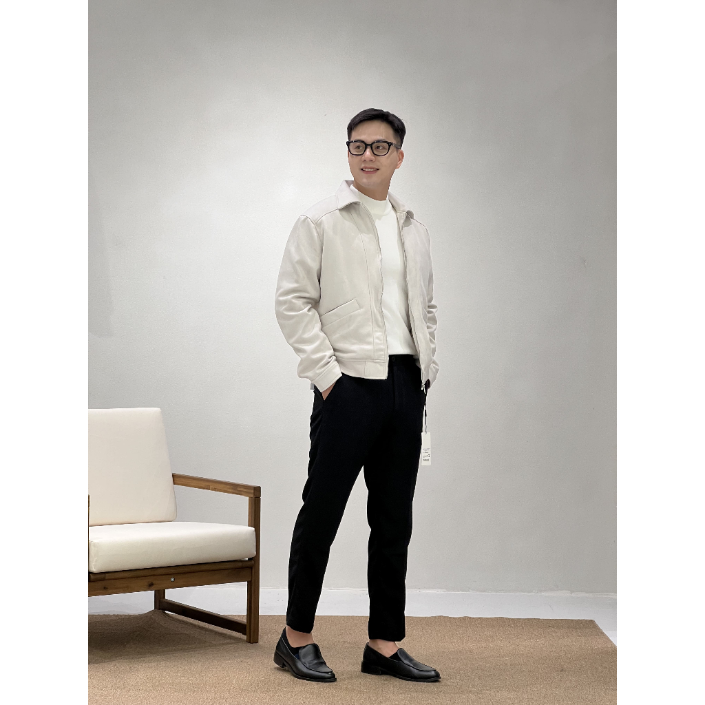 Áo khoác Da lộn nam BADASS cao cấp,  Khóa kéo Trơn ADLOL610 | BigBuy360 - bigbuy360.vn