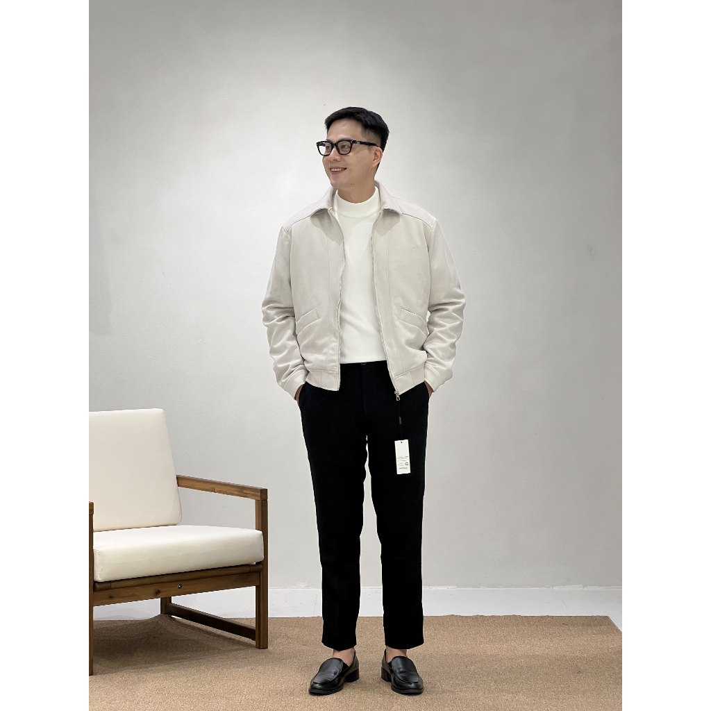 Áo khoác Da lộn nam BADASS cao cấp,  Khóa kéo Trơn ADLOL610 | BigBuy360 - bigbuy360.vn