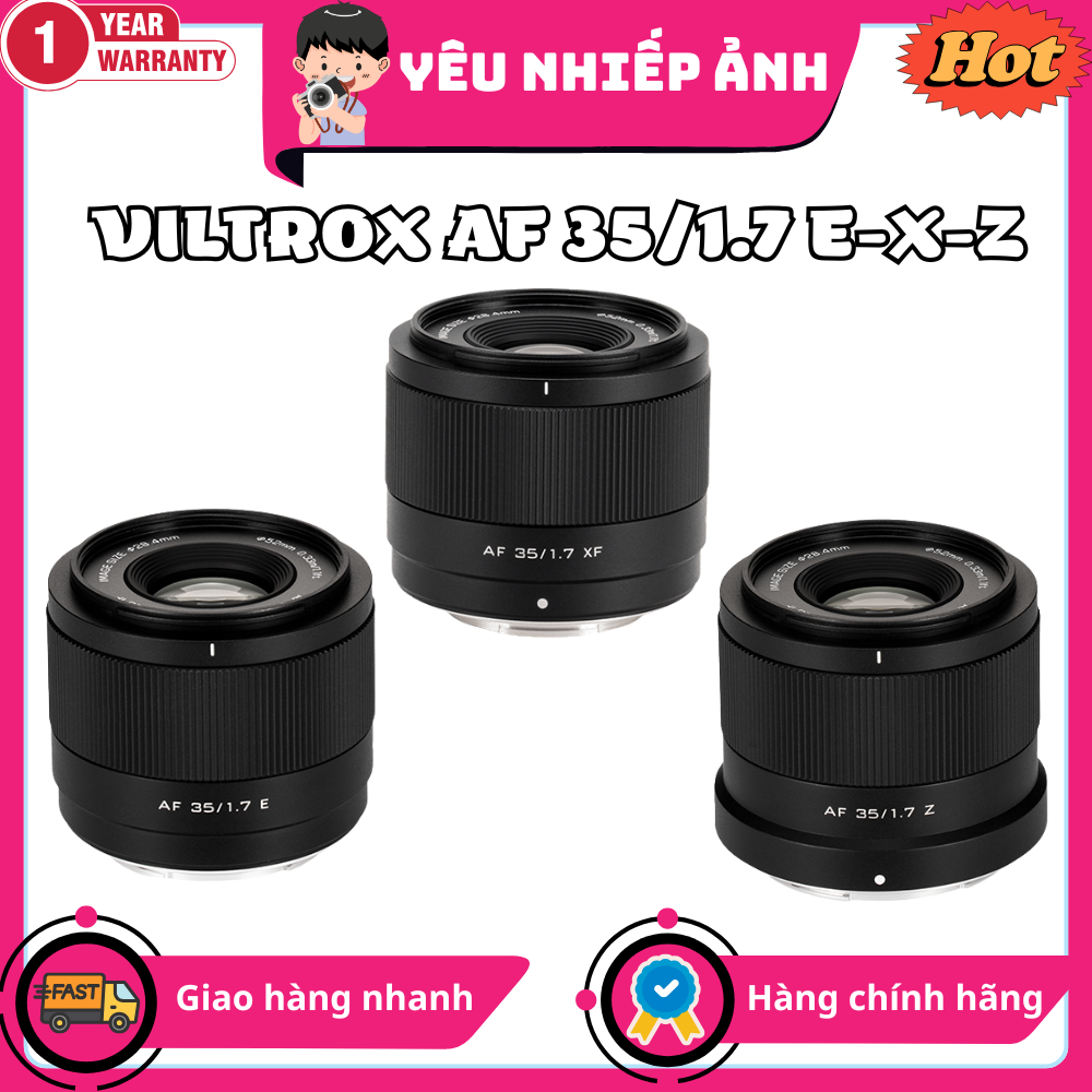 Ống kính Viltrox AF 35mm F1.7 Air APS-C Lens for E/X/Z-Mount