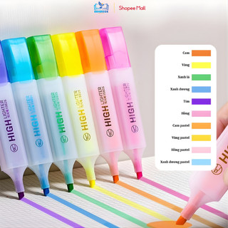 Bút Highlight Bút Nhớ Dòng Đánh Dấu Dạ Quang Take Note Ghi Chú Màu Pastel Nhanh Khô