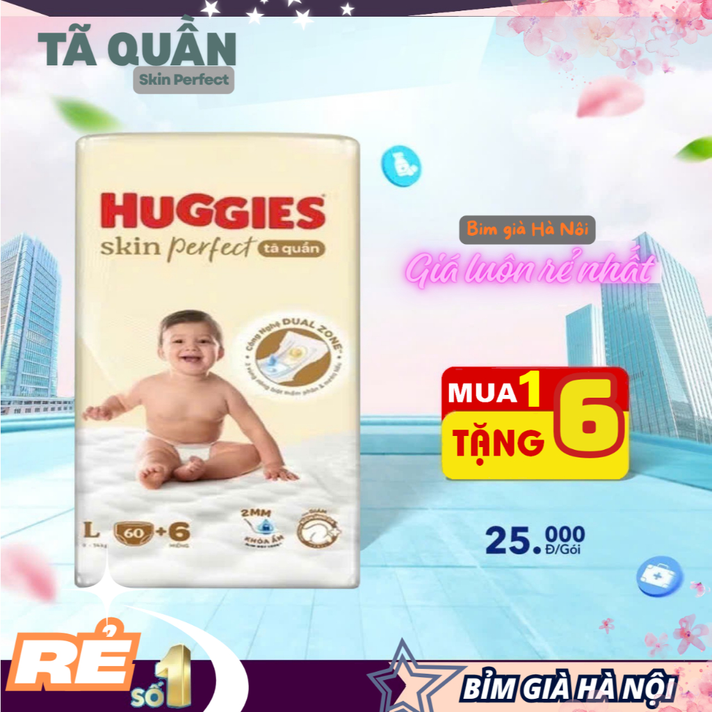 (KMai 6 miếng) Tã quần Huggies M70 L60 XL52 XXL48 #huggies #bỉm huggies #tã huggies #huggies #honey 