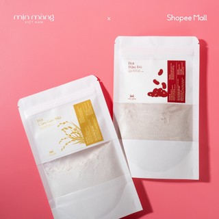 Combo Bột Cám Gạo + Bột Đậu Đỏ Đắp Mặt Thiên Nhiên Trắng Da, Mờ Thâm, Tẩy Tế Bào Chết