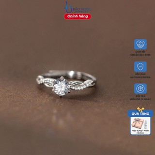Nhẫn bạc nữ S925 Lira Rings dính đá sang trọng, Nhẫn bạc nữ freesize, Quà tặng ý nghĩa - N2900