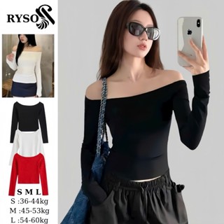  Áo Thun Tay Dài Trễ Vai Borip Dáng Dài Ôm Body Áo Thun Nữ Tay Dài Kiểu Sexy Chất Borip RYSO FASHION 