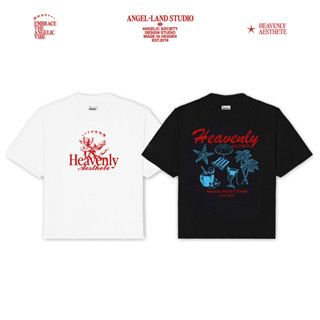  Áo thun BABY TEE HEAVENLY AESTHETE màu TRẮNG   ĐEN chính hãng ANGEL LAND ANGELIC SOCIETY 