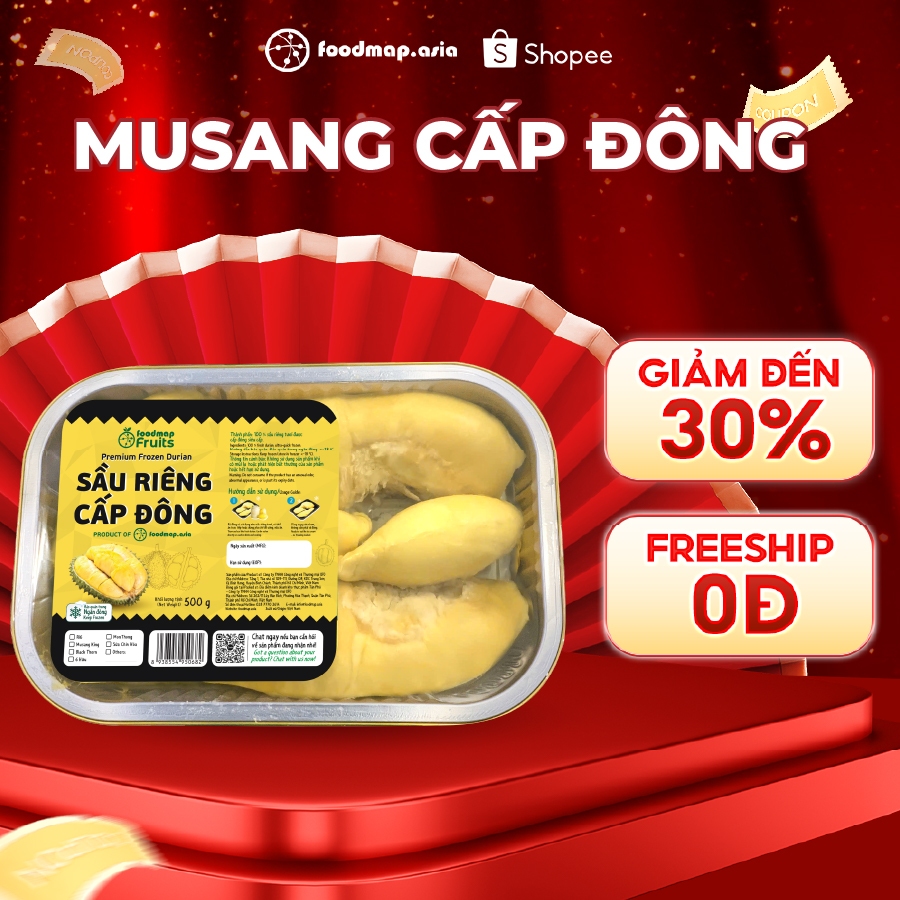  Sầu Riêng Cấp Đông  Tách múi  Quà Không Áp Dụng Cộng Dồn - Foodmap fruits 
