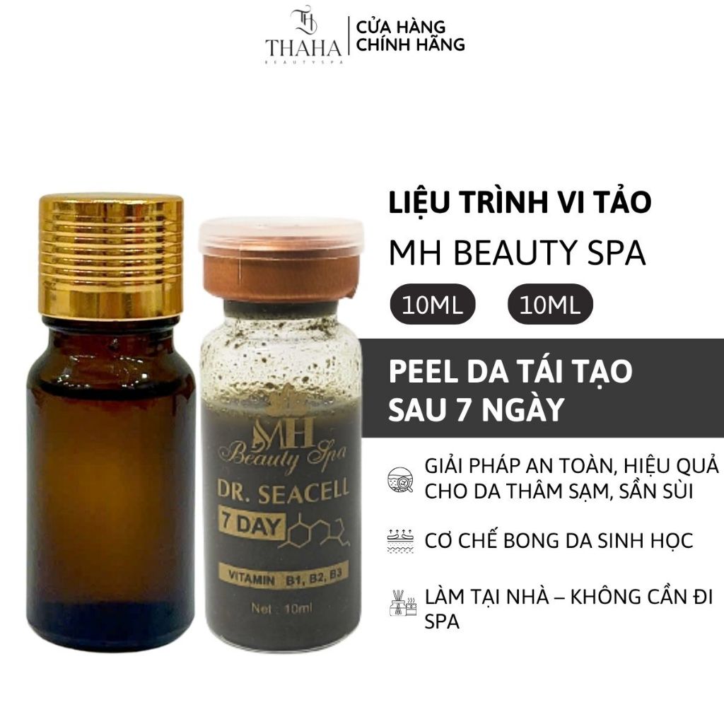 [CHÍNH HÃNG] Combo 2 sản phẩm peel da tái tạo MH Beauty Spa, Vi tảo tái tạo cấu trúc collagen, Peel 