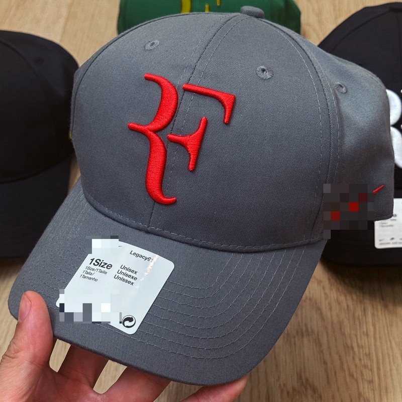 Mũ lưỡi trai Roger Federer, Nón lưỡi trai Roger Federer logo thêu (xám)
