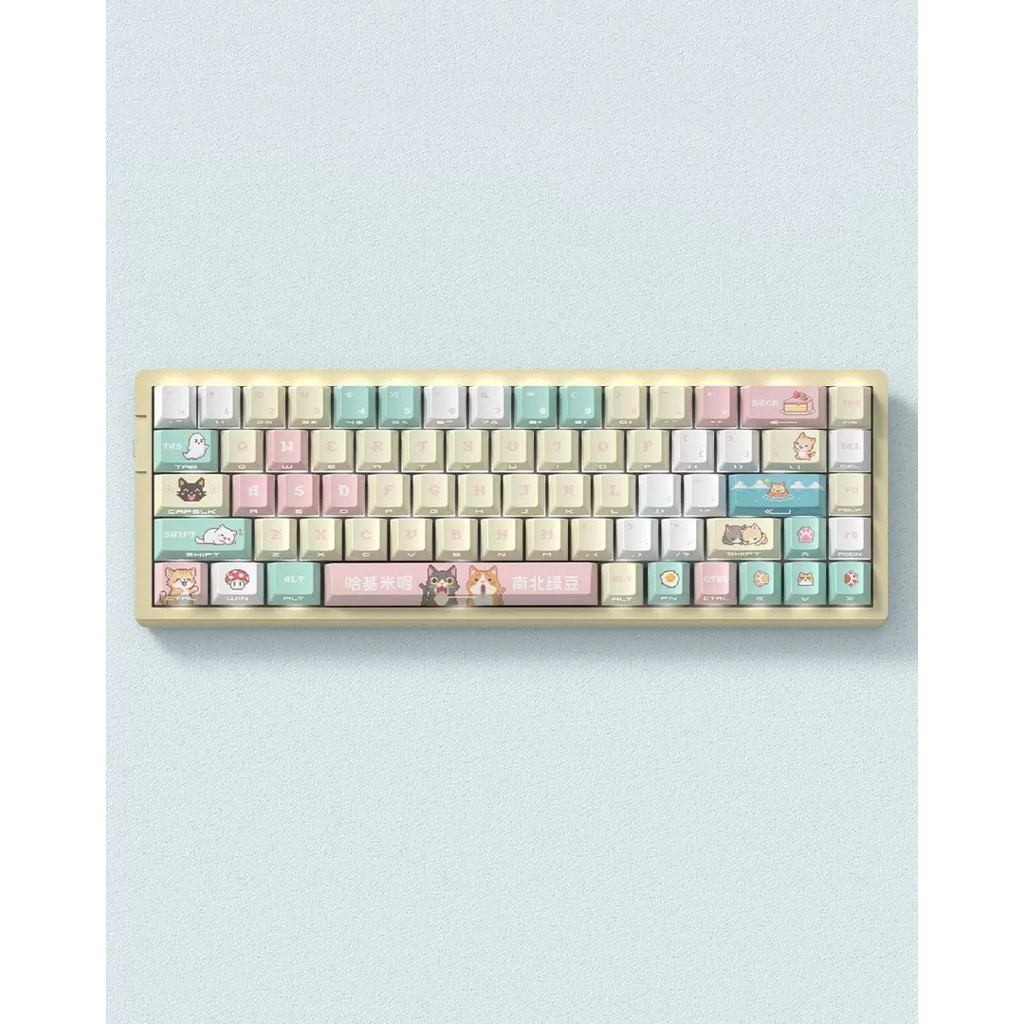 Keycap Mystic Domain – Pixel Hakimi - Xuyên led | Keycap Anime | Chất liệu PBT | Profile Cherry | Ke
