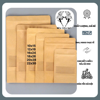 100g túi zip xi măng Kratt đáy đứng cửa sổ tràn chọn size -tientienshop