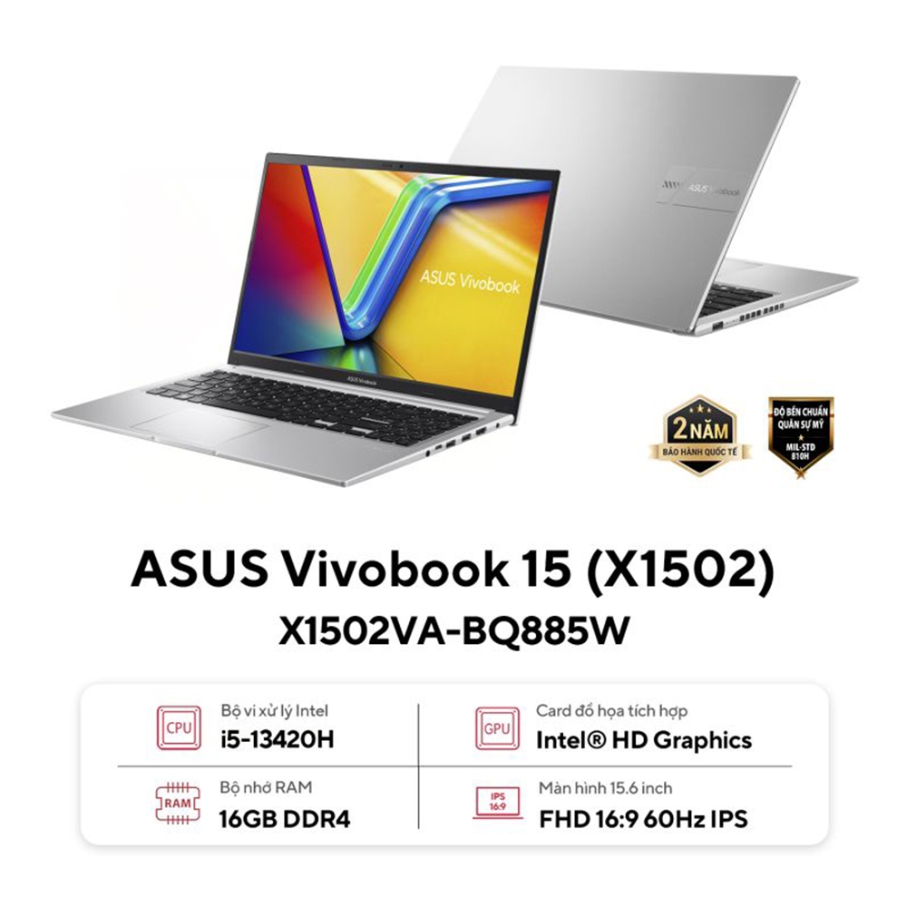 aptop Asus Vivobook 15 X1502VA-BQ885W (Intel Core i5-13420H)
