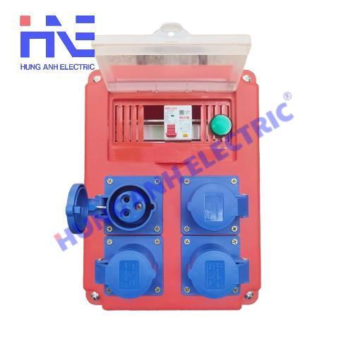 Bộ chia nguồn Công Nghiệp 16A – Hộp Nguồn Công Nghiệp 16A –  1 pha 4 ổ cắm 3 chấu 16A 250V