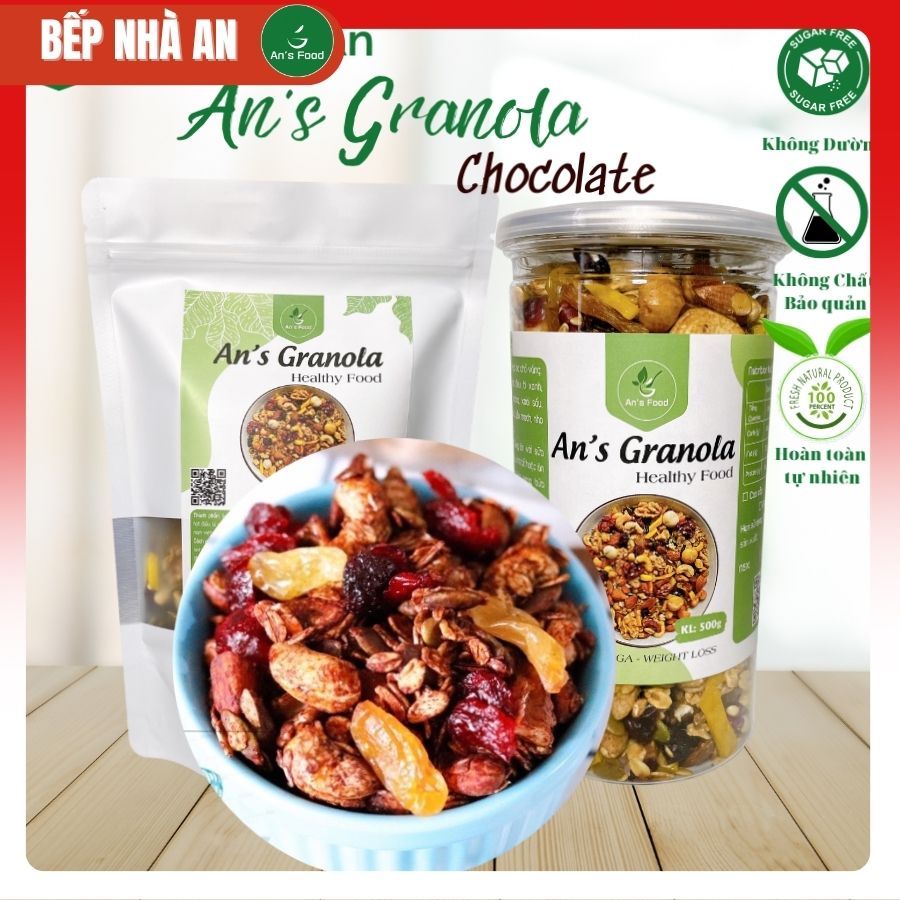 Granola ăn kiêng vị chocolate 500g