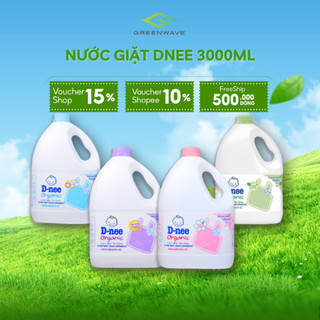   MUA 1 TẶNG 1   Nước Giặt Dnee Chính Hãng Dung Tích Can 3000ml - Nước Giặt Thái Thơm Dịu An Toàn  Chuẩn Thái  